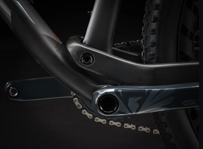 Trek Supercaliber 9.8 GX AXS Full Suspension Mountain Bike 2023 in Matte Carbon/Gloss Trek Black-4